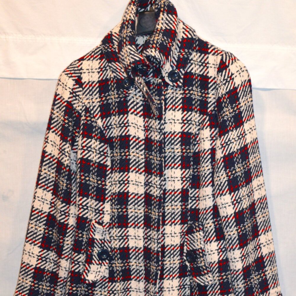 DONATED (GONE) - Red, White & Blue Plaid Jacket